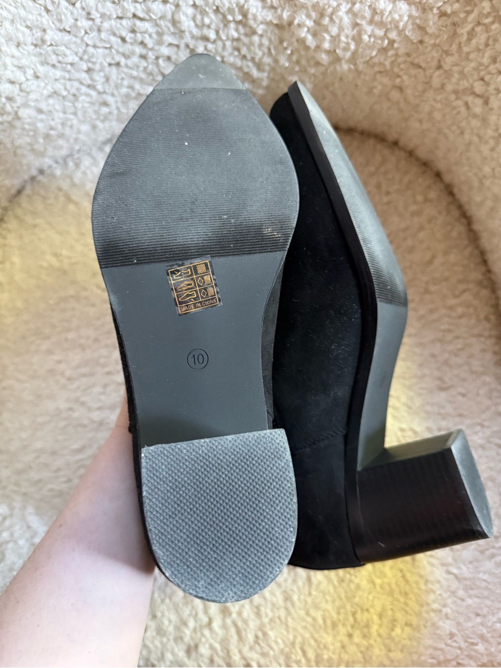 Dream Pairs Black Suede Chelsea Ankle Boots - Picture 9 of 9